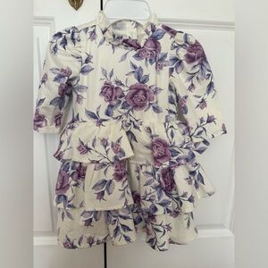 Girls Floral Janie and Jack Dress size 3